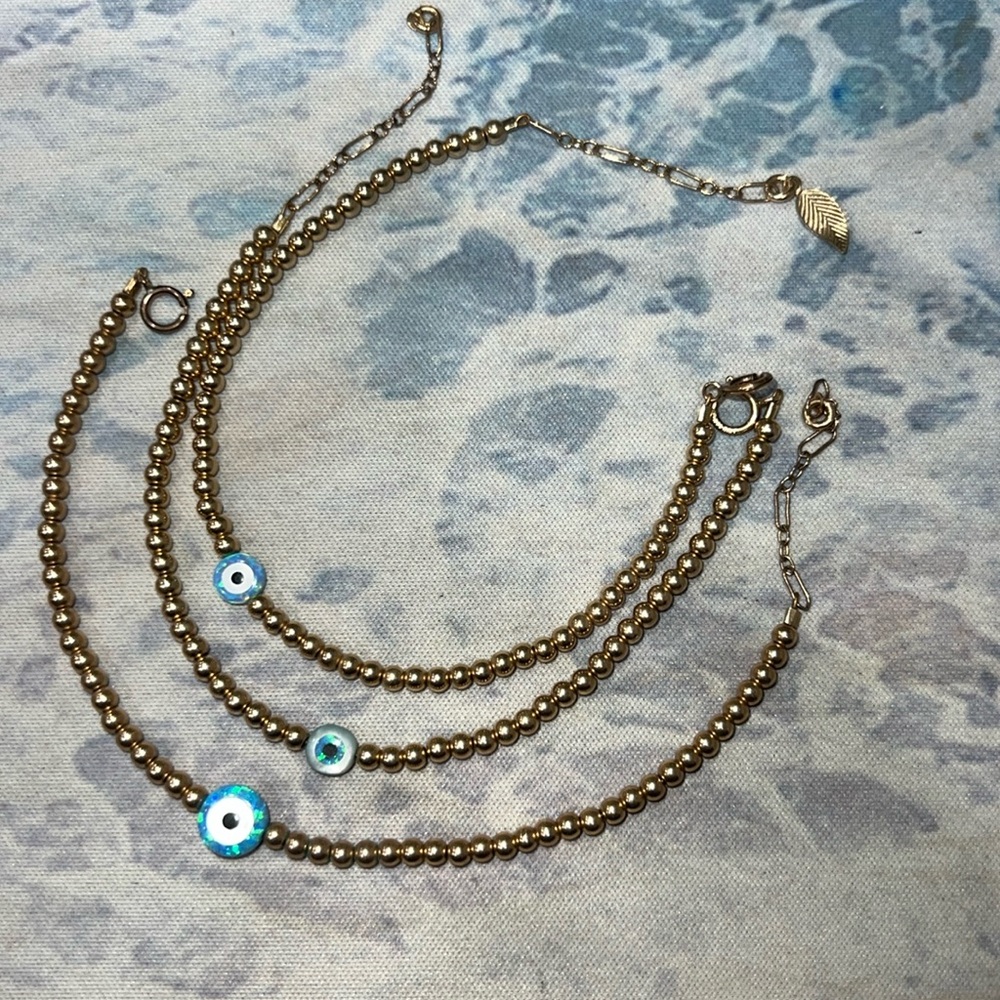 Evil eye hazel bracelet